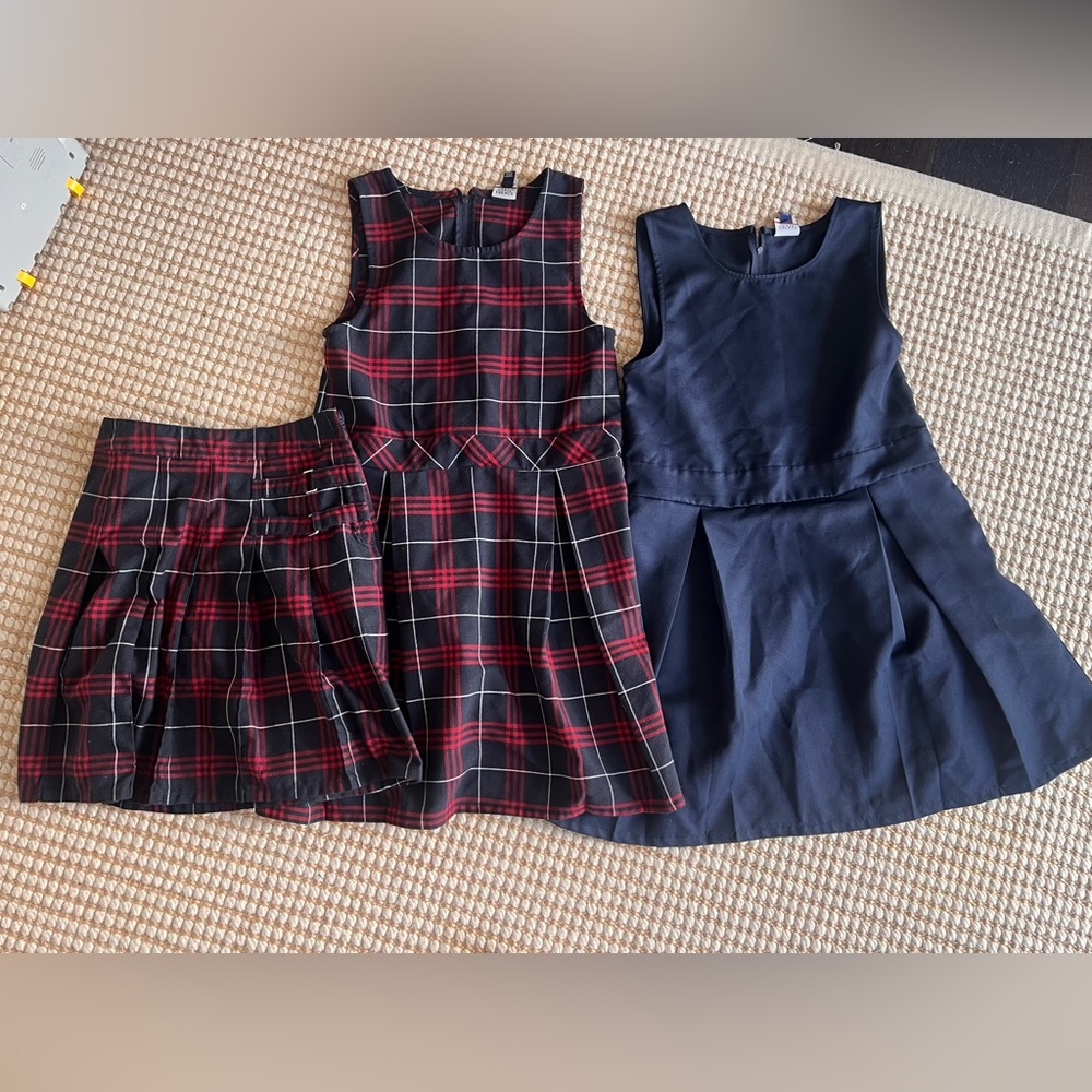 School uniform bundle: dresses and skirt